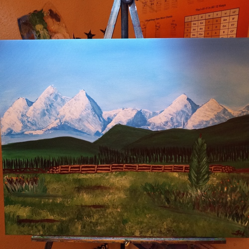 28x24 Snow Capped